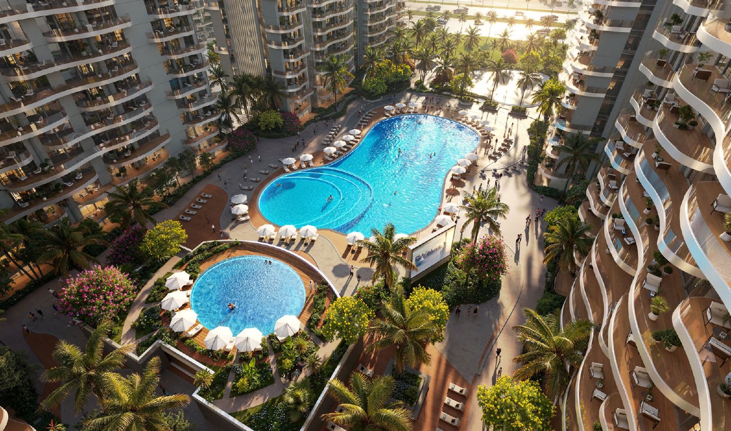 Pool deck from above (developer rendering)